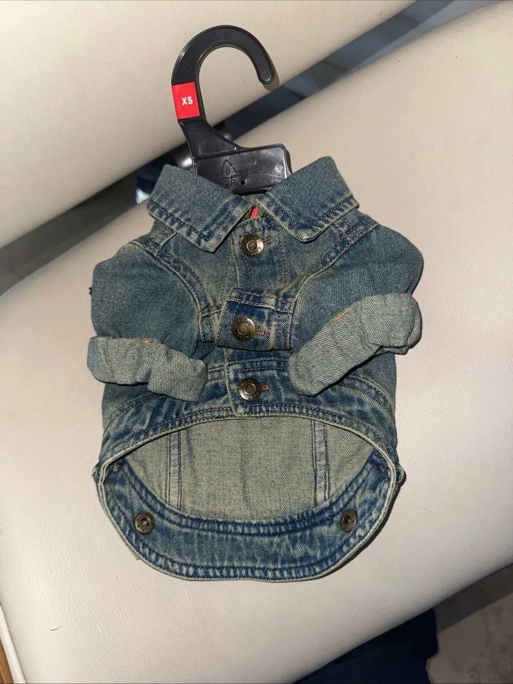 Denim Dog Jacket - Light Blue Puppy Jean Coat